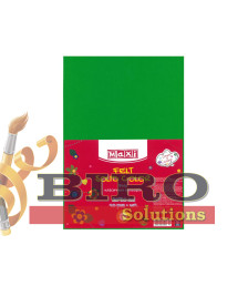Fetru, 20x30cm, 180g/m2, verde, 10 foi, MAXI